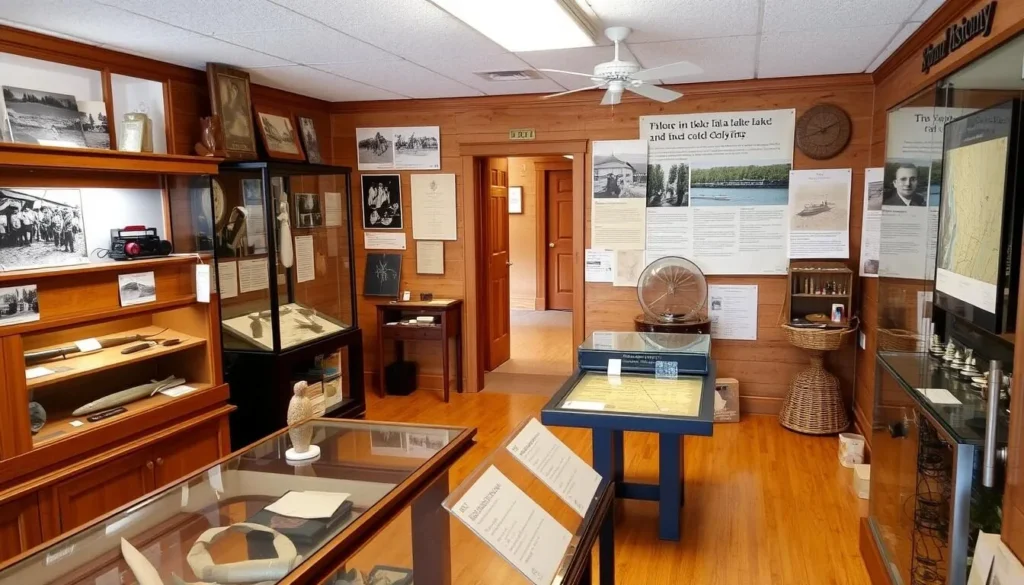 Grand Lake historical museum displaying local history including Shadow Mountain Lake artifacts Grand Lake historical museum displaying local history including Shadow Mountain Lake artifacts