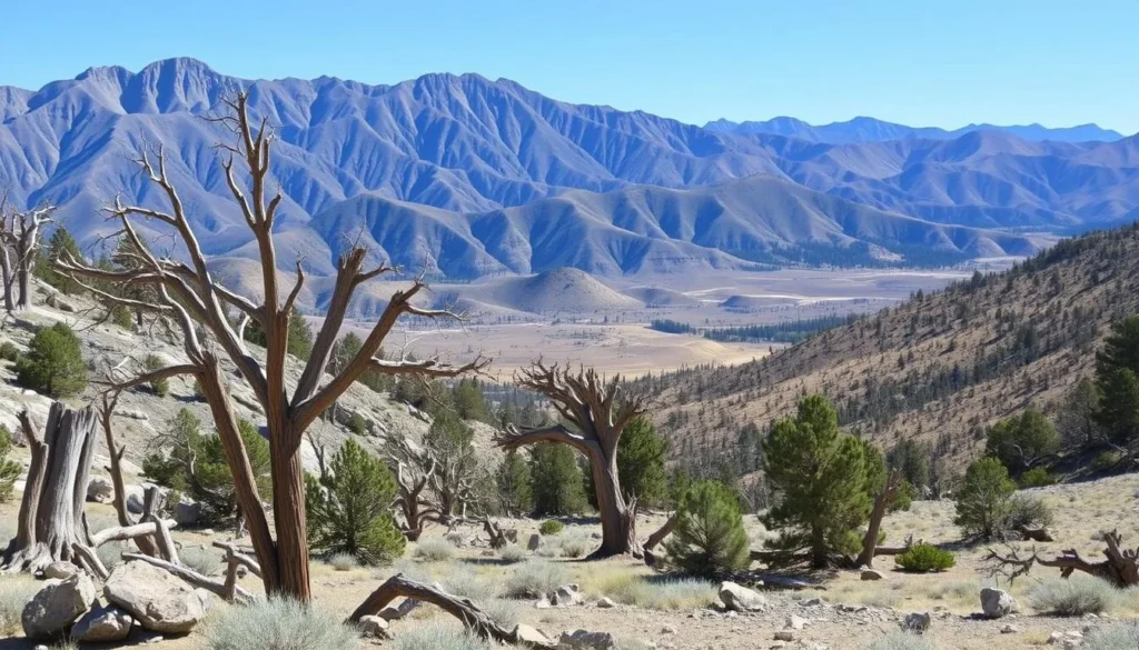 Great Basin National Park landscape with ancient bristlecone pine trees Great Basin National Park landscape with ancient bristlecone pine trees