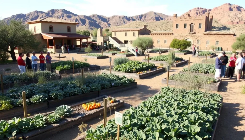 Heritage gardens at Pipe Spring National Monument