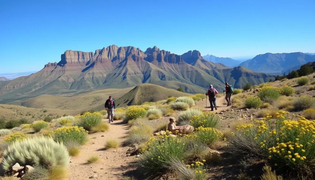 Hiking trails near Battlement Mesa with mountain views