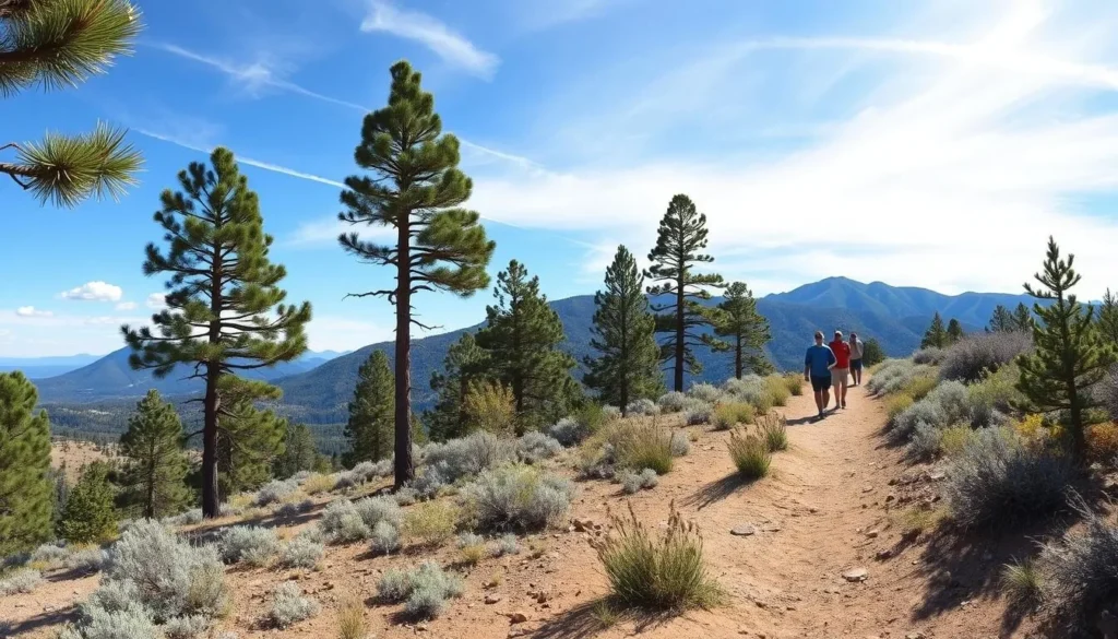 Hiking trails near Manhattan Project National Historical Park Los Alamos with mountain views