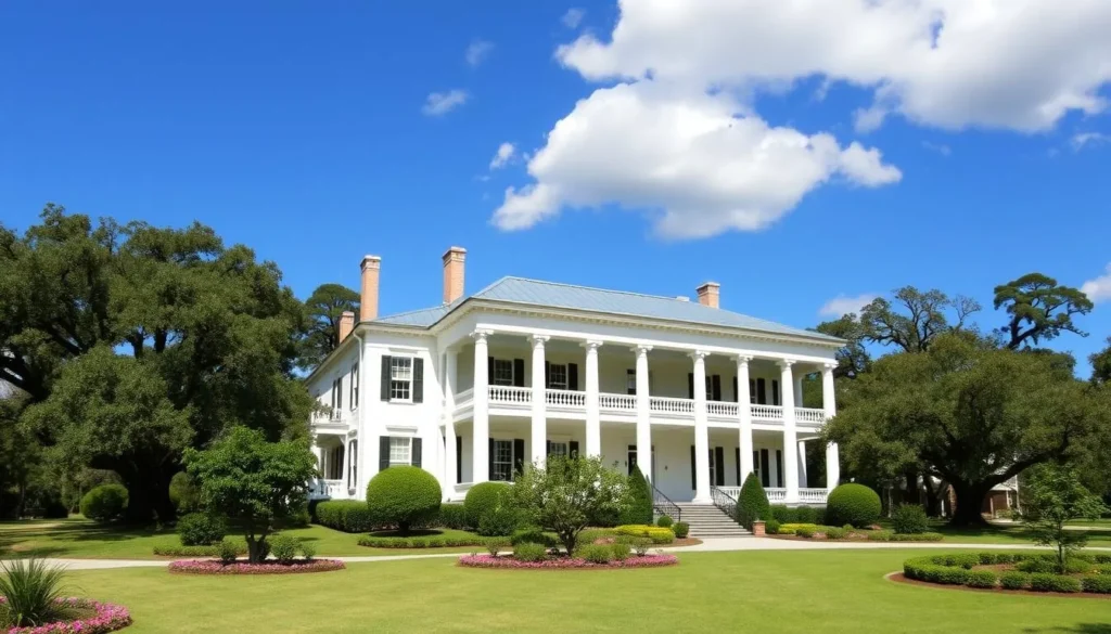 Historic Rosedown Plantation in St. Francisville near Tunica Hills Wildlife Management Area