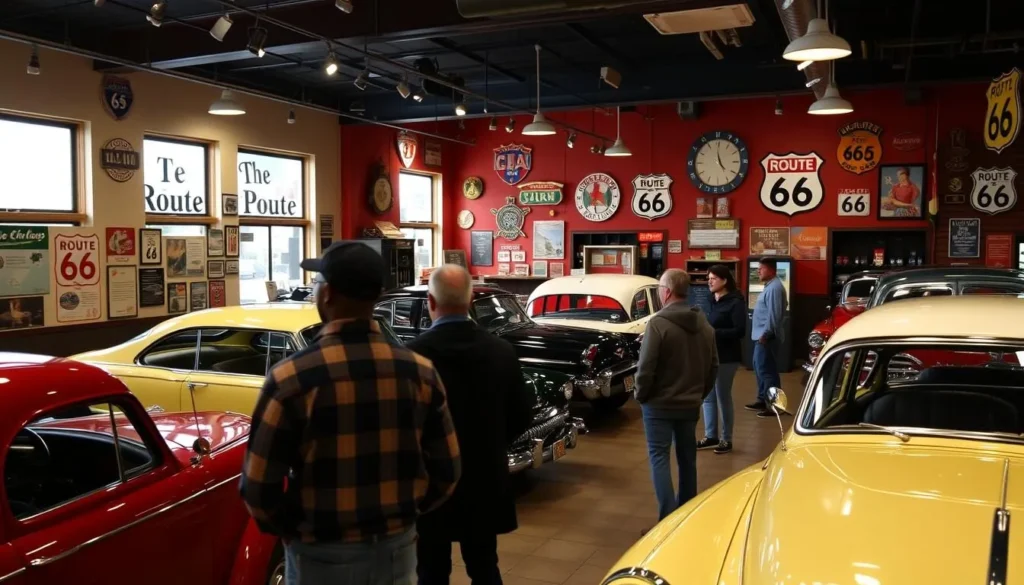 Historic Route 66 museum in Santa Rosa featuring vintage cars and memorabilia Historic Route 66 museum in Santa Rosa featuring vintage cars and memorabilia
