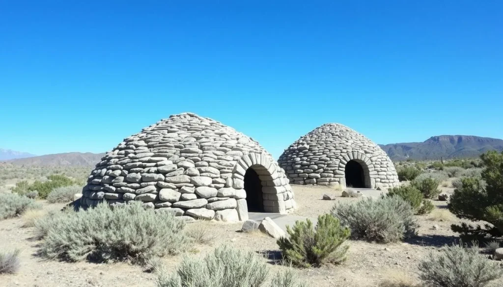 Historic Ward Charcoal Ovens in the Egan Range, Nevada Historic Ward Charcoal Ovens in the Egan Range, Nevada