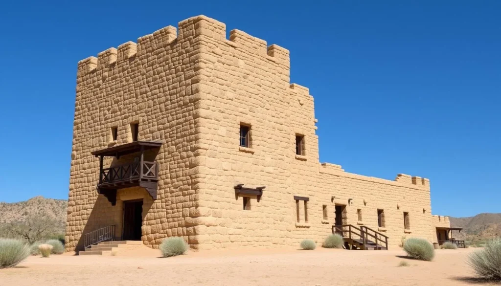 Historic Winsor Castle fort at Pipe Spring National Monument
