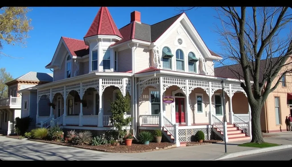 Historic bed and breakfast in Austin, Nevada with Victorian architecture