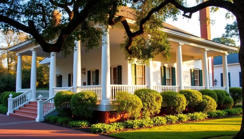 Historic bed and breakfast near Rosedown Plantation with southern architecture