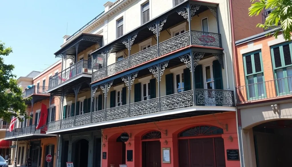 Historic building in the French Quarter near Jean Lafitte Visitor Center