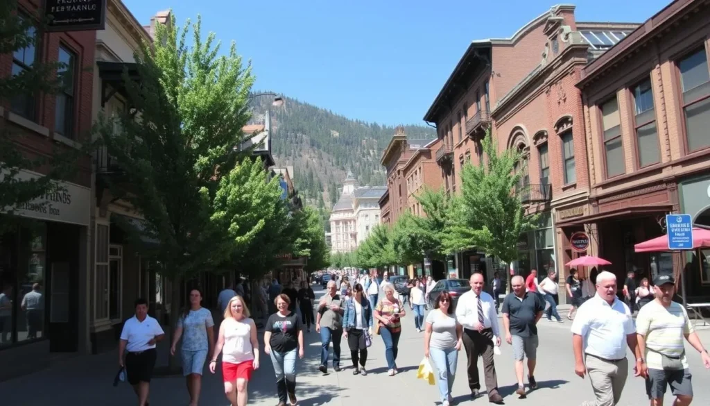Historic downtown Glenwood Springs with shops and cultural attractions