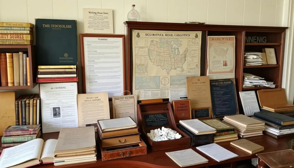 Historic educational materials and artifacts displayed at Elgin Schoolhouse State Historic Site Nevada Historic educational materials and artifacts displayed at Elgin Schoolhouse State Historic Site Nevada