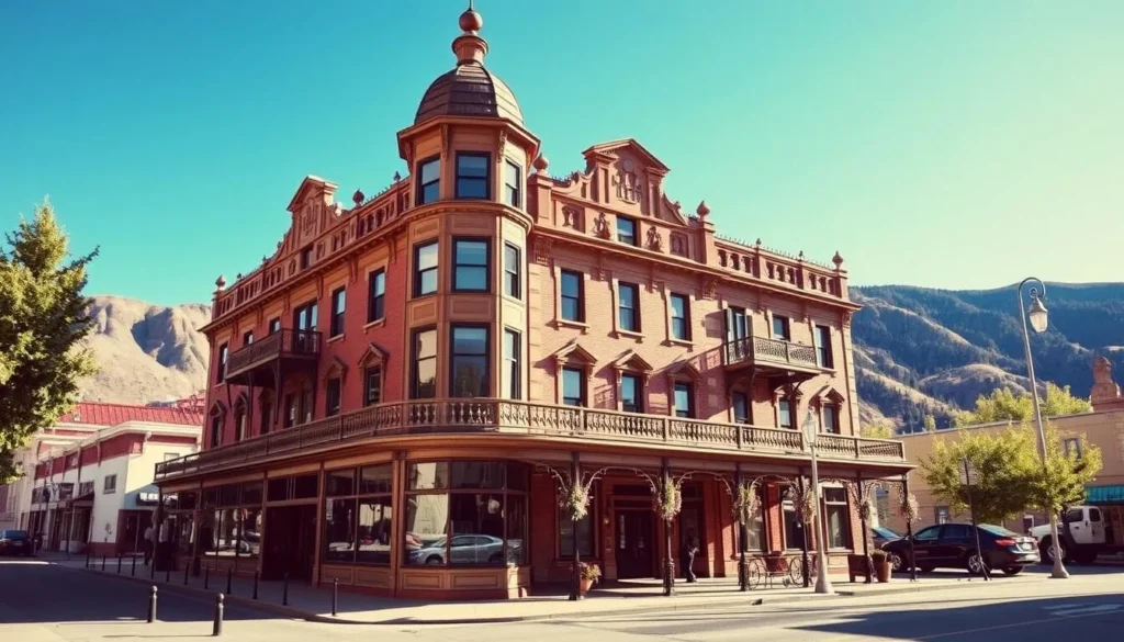 Historic hotel in Cripple Creek along the Gold Belt Tour Backcountry Roads Colorado with Victorian architecture Historic hotel in Cripple Creek along the Gold Belt Tour Backcountry Roads Colorado with Victorian architecture