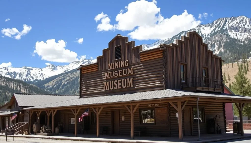Historic mining museum in the San Juan Mountains near Black Bear Pass Road Colorado Historic mining museum in the San Juan Mountains near Black Bear Pass Road Colorado