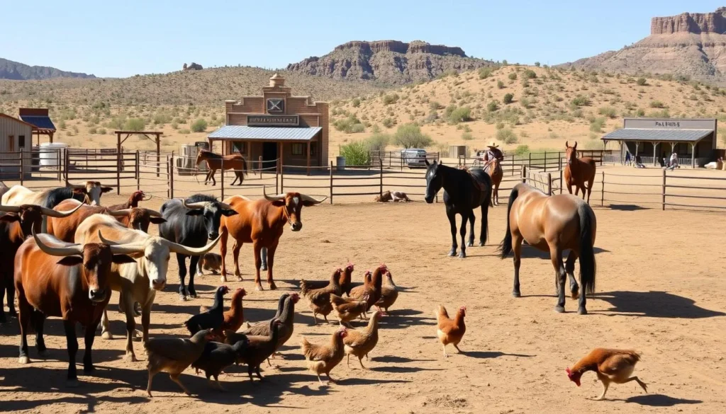Historic ranch animals at Pipe Spring National Monument