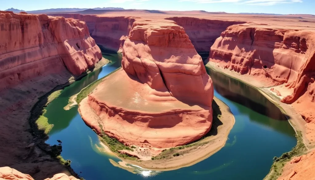 Horseshoe Bend near Page, Arizona with its iconic curved canyon and Colorado River