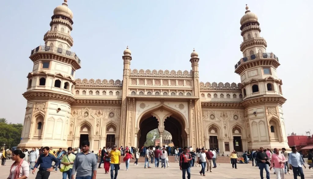 Hyderabad's Charminar monument near Andhra Pradesh travel guide