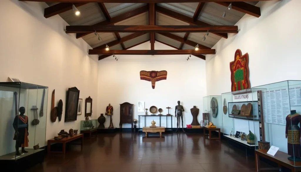 Interior of Nagaland State Museum showing traditional artifacts and tribal displays
