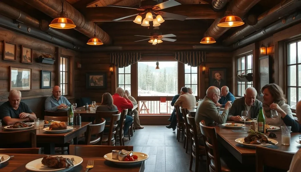 Local restaurant in Yampa serving hearty Colorado cuisine near Flat Tops Wilderness showing dining options for Flat Tops Colorado things to do