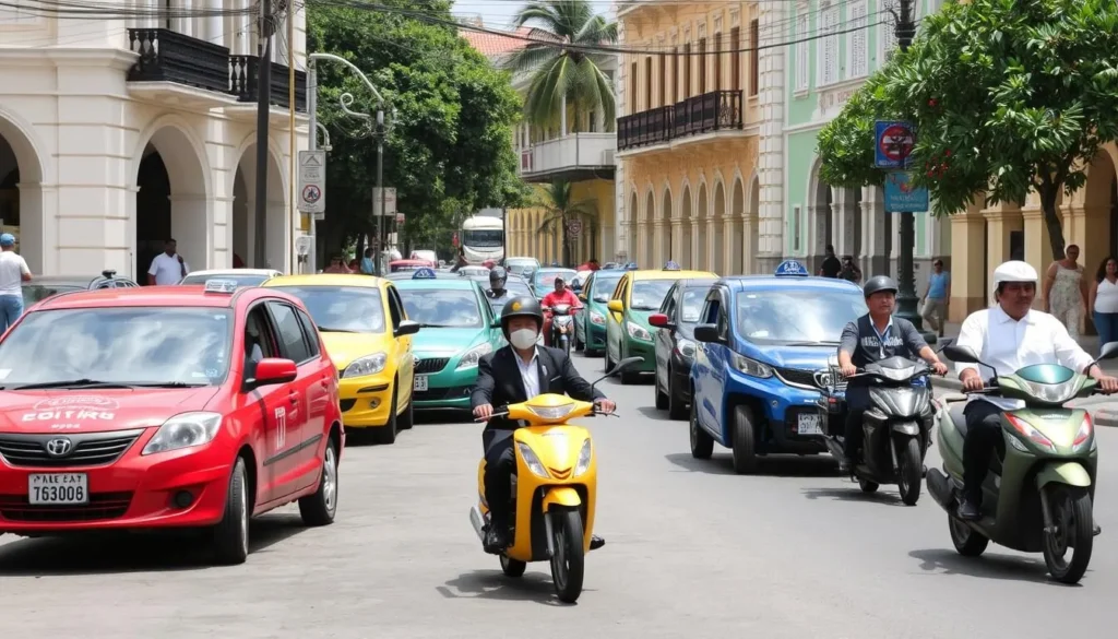 Local transportation options in Puerto Plata including taxis and motoconchos