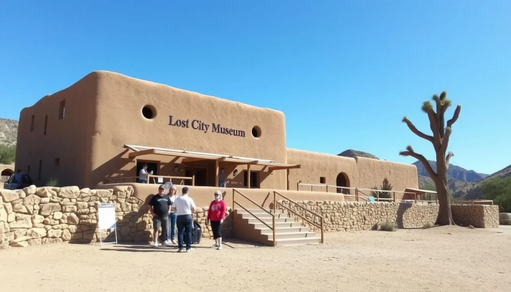 Lost City Museum in Overton with ancient Puebloan artifacts display
