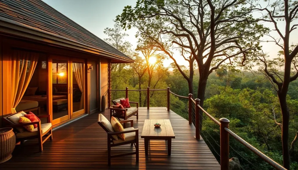 Luxury eco-lodge accommodation near Kanha National Park
