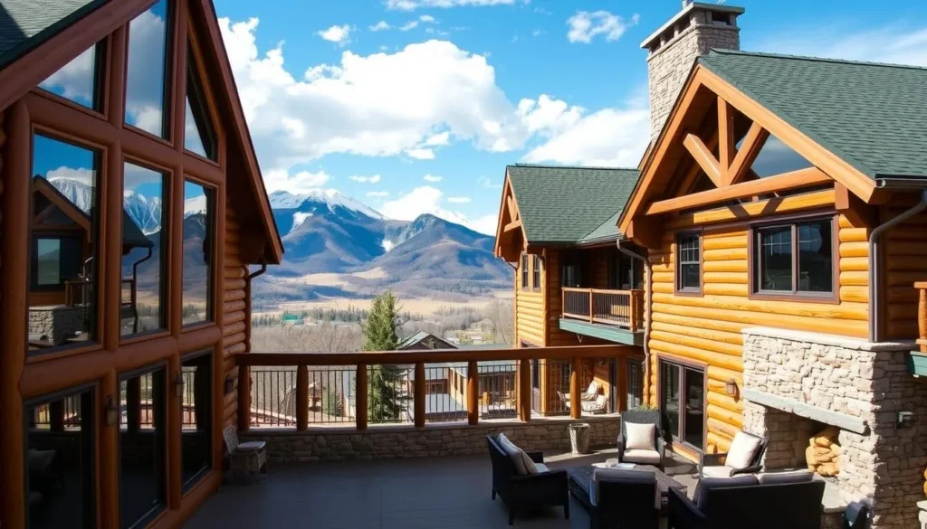 Luxury mountain lodge accommodation in Telluride with mountain views Luxury mountain lodge accommodation in Telluride with mountain views