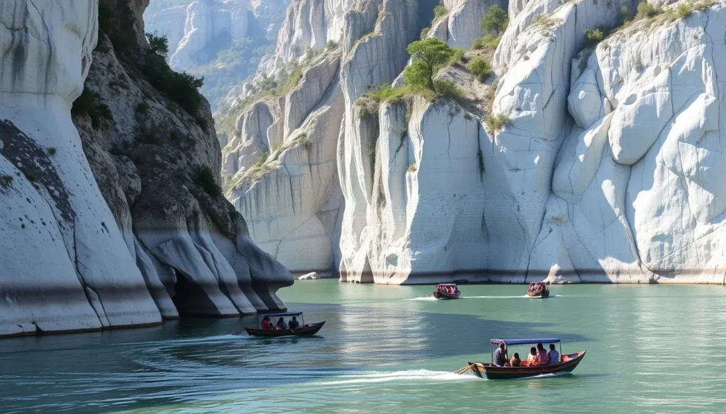 Marble Rocks at Bhedaghat with boat ride - natural best things to do in Madhya Pradesh India