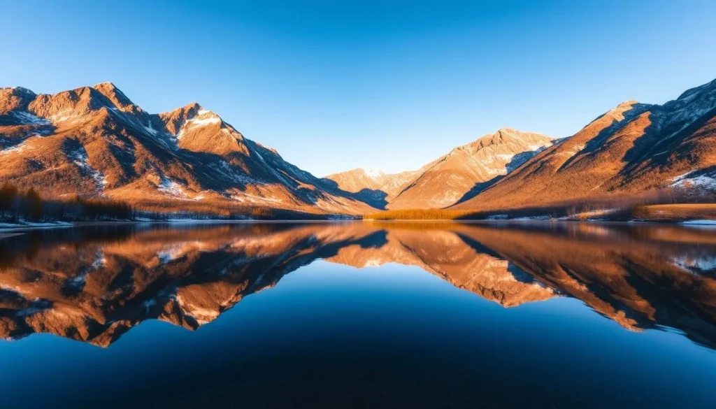 Maroon Bells mountains near Aspen with lake reflections