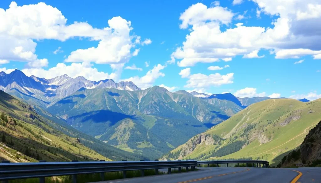 Million Dollar Highway scenic view near Black Bear Pass Road Colorado Million Dollar Highway scenic view near Black Bear Pass Road Colorado