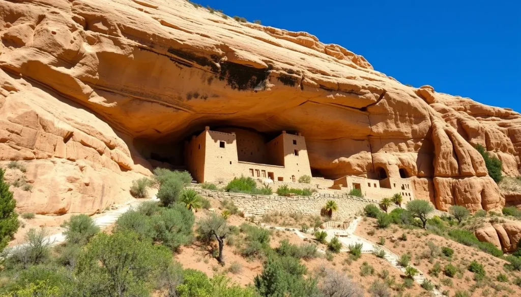 Montezuma Castle National Monument cliff dwelling near Tuzigoot National Monument Arizona