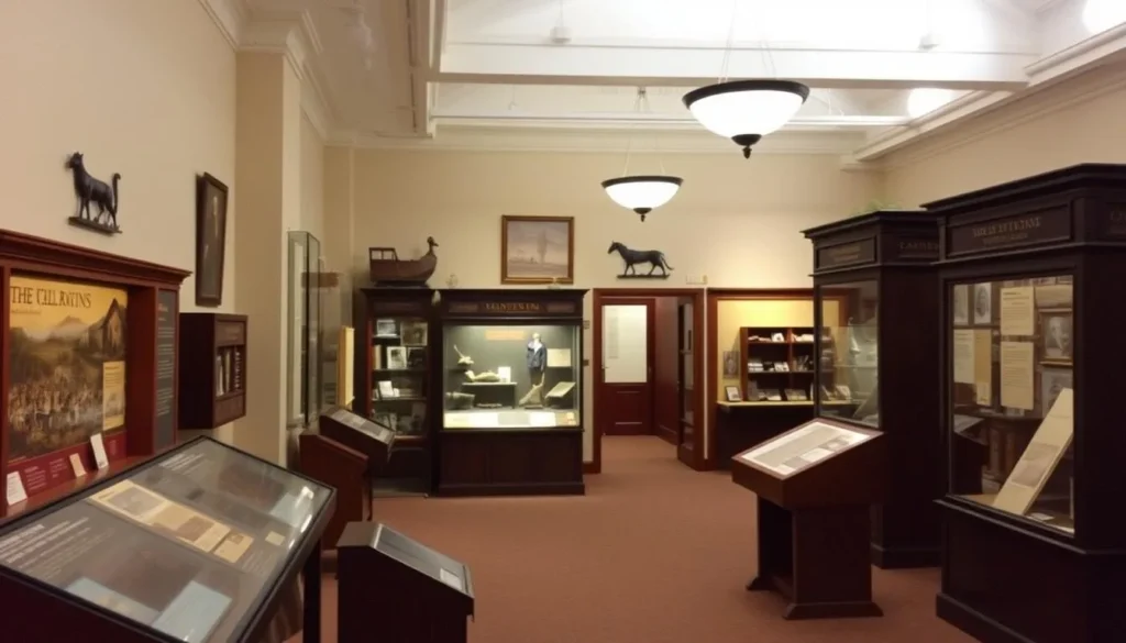 Museum exhibit in Warminster Pennsylvania showcasing local history
