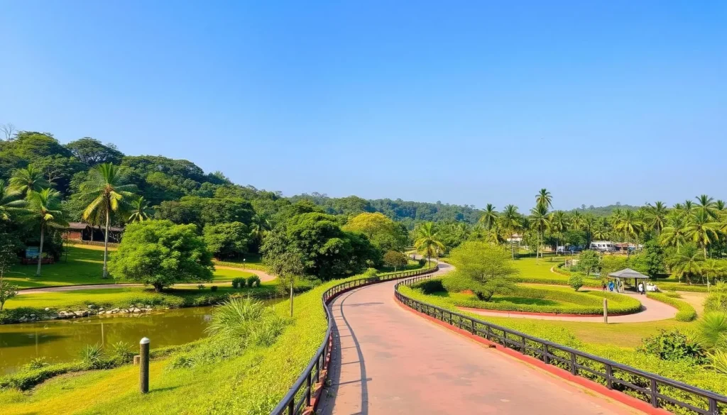 Nandankanan Zoological Park with its lush greenery and natural habitats