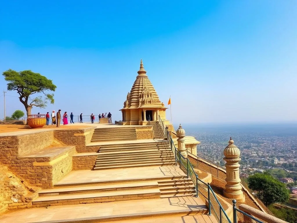 Pahari Mandir temple on hilltop with panoramic city views, dedicated to Lord Shiva and among top Ranchi Jharkhand best things to do Pahari Mandir temple on hilltop with panoramic city views, dedicated to Lord Shiva and among top Ranchi Jharkhand best things to do