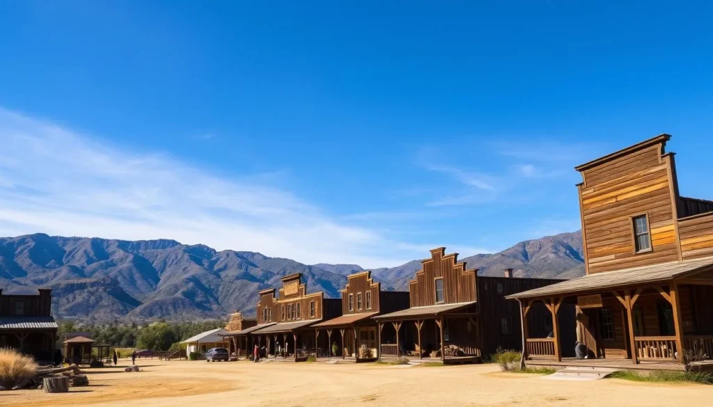 Paramount Ranch Western Town film set in Santa Monica Mountains