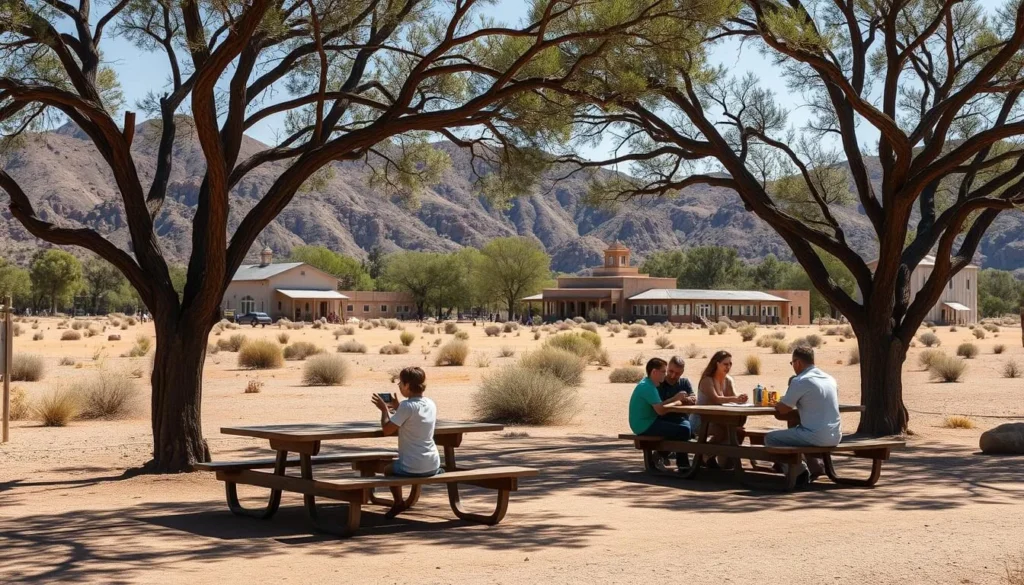 Picnic area at Pipe Spring National Monument