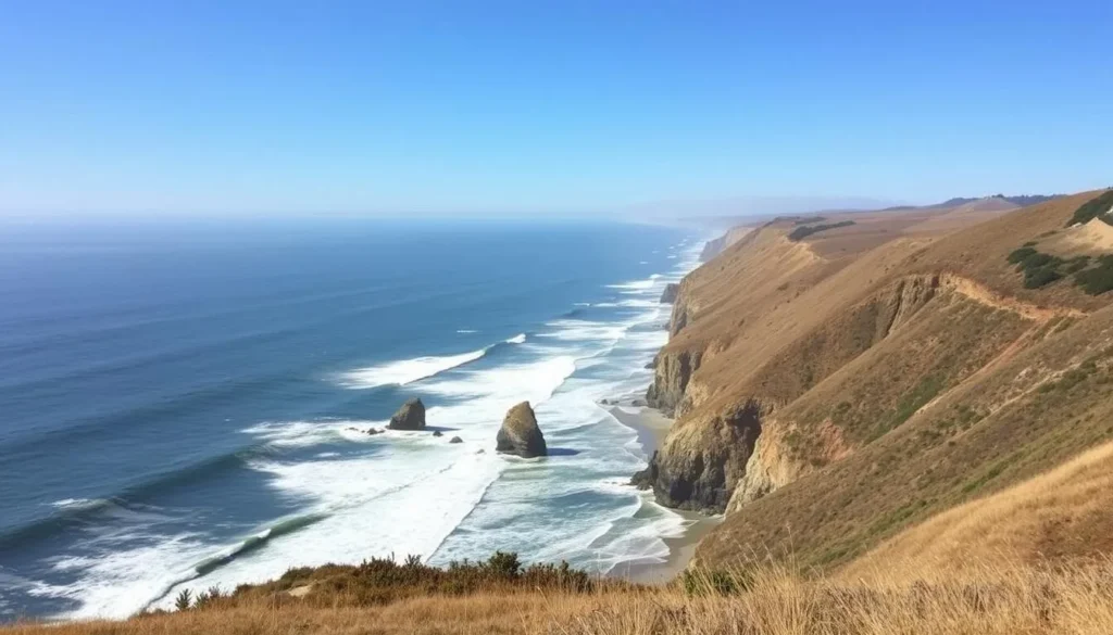 Point Reyes National Seashore coastline near Stinson Beach