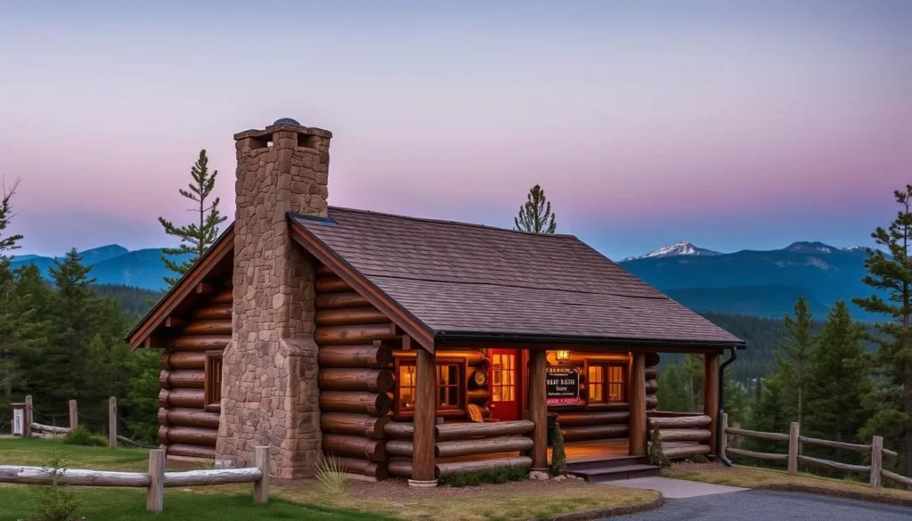 Rustic mountain cabin near Capitol City, Colorado