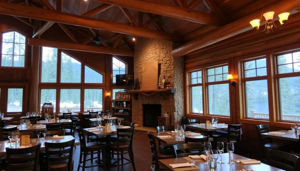 Rustic restaurant in Grand Lake with mountain-themed decor serving local Colorado cuisine Rustic restaurant in Grand Lake with mountain-themed decor serving local Colorado cuisine