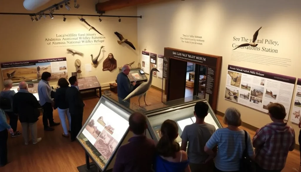 San Luis Valley Museum exhibit featuring local wildlife and conservation history