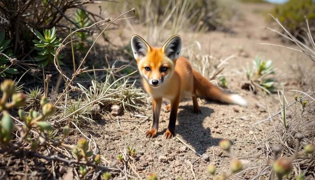 San Nicolas Island fox, an endemic species and highlight of things to do on San Nicolas Island California San Nicolas Island fox, an endemic species and highlight of things to do on San Nicolas Island California