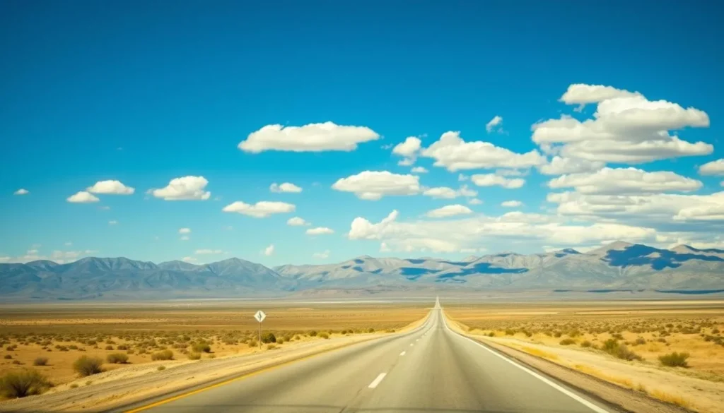 Scenic mountain landscape surrounding Eureka, Nevada with desert terrain and mountain ranges in the distance Scenic mountain landscape surrounding Eureka, Nevada with desert terrain and mountain ranges in the distance