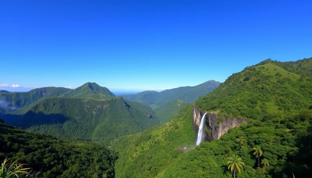 Scenic view of Jarabacoa mountains near Santo Domingo