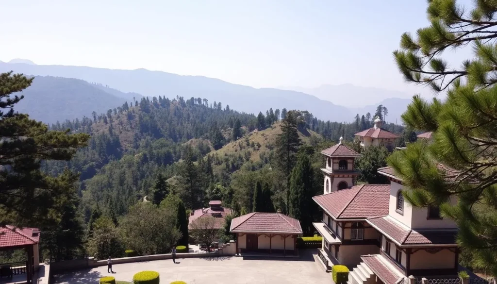Scenic view of Kasauli hill station near Chandigarh