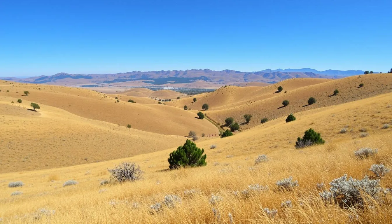 Scenic-view-of-the-Tehachapi-Mountains-surrounding-Tomo-Kahni-State-Historic-Park-in-California Scenic view of the Tehachapi Mountains surrounding Tomo-Kahni State Historic Park in California