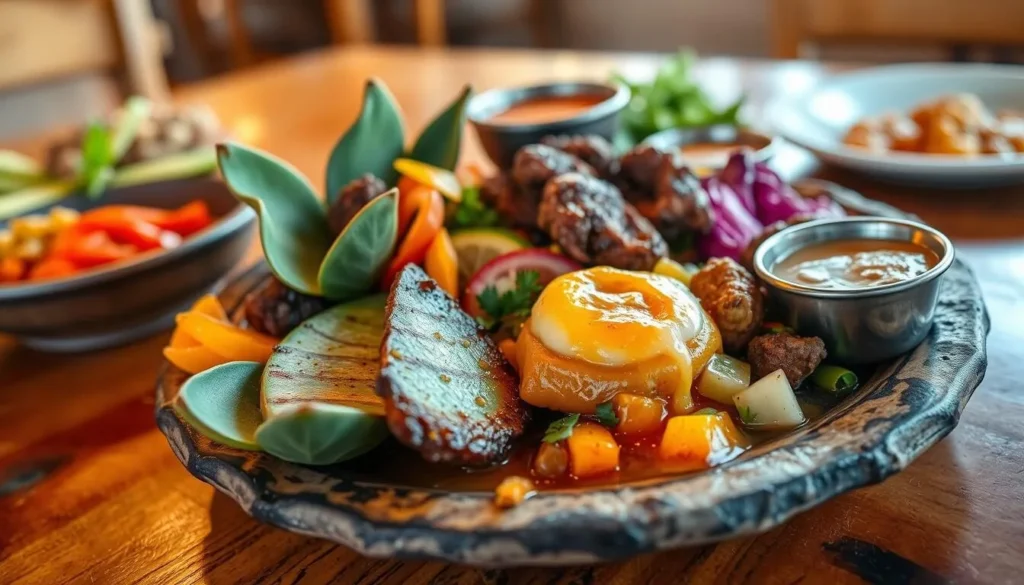 Southwestern cuisine dish with local ingredients from the Pinal Mountains region