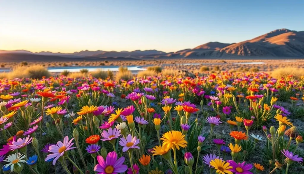 Spring wildflowers blooming at Ash Meadows National Wildlife Refuge Spring wildflowers blooming at Ash Meadows National Wildlife Refuge