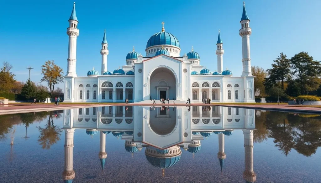 The Heart of Chechnya Mosque in Grozny, a nearby destination from Ingushetia The Heart of Chechnya Mosque in Grozny, a nearby destination from Ingushetia