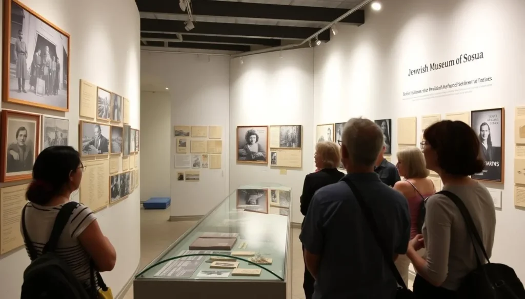 The Jewish Museum of Sosua displaying historical photographs and artifacts