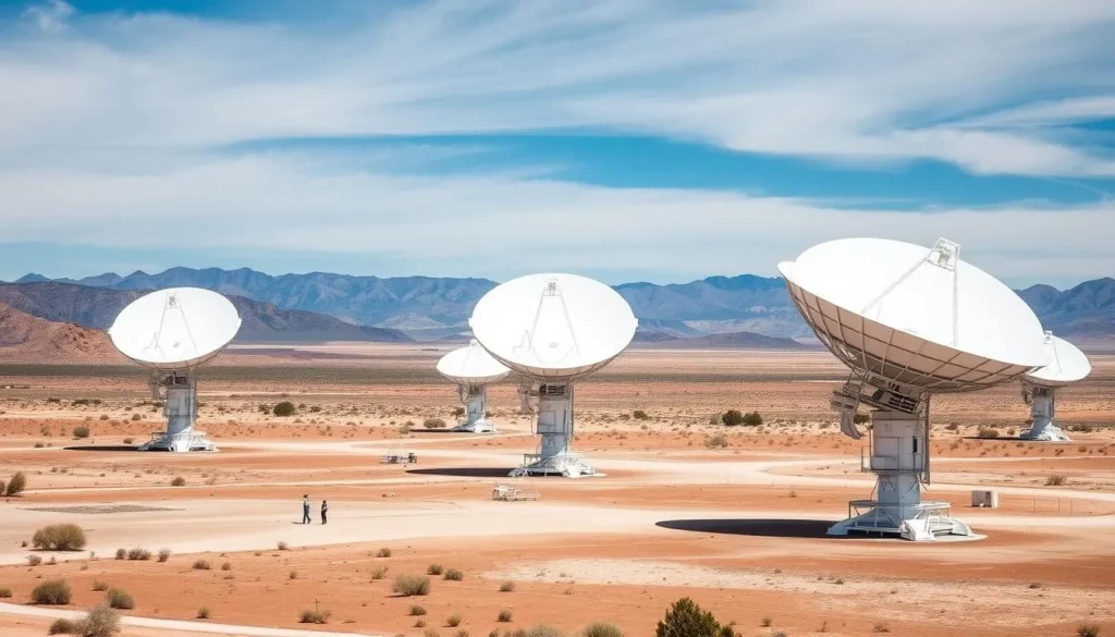 The Very Large Array radio telescope antennas on the Plains of San Agustin The Very Large Array radio telescope antennas on the Plains of San Agustin