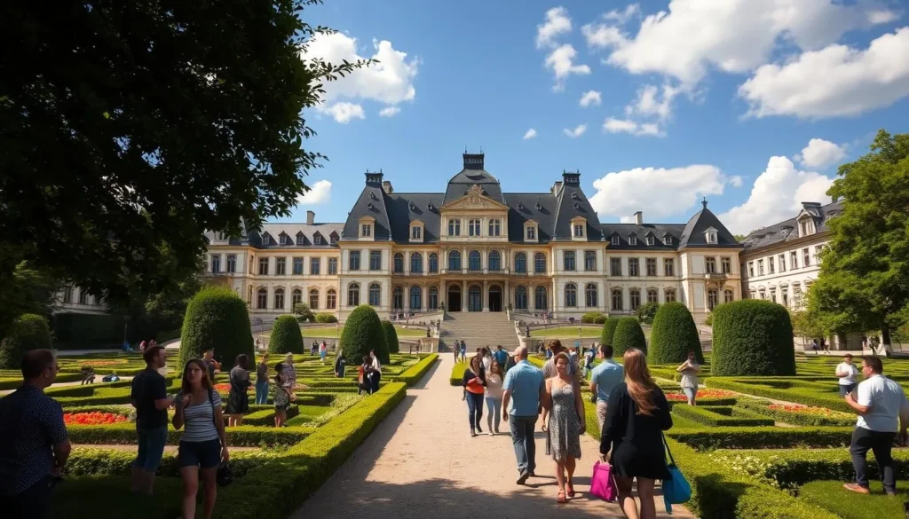 The magnificent Würzburg Residence Palace with its formal gardens