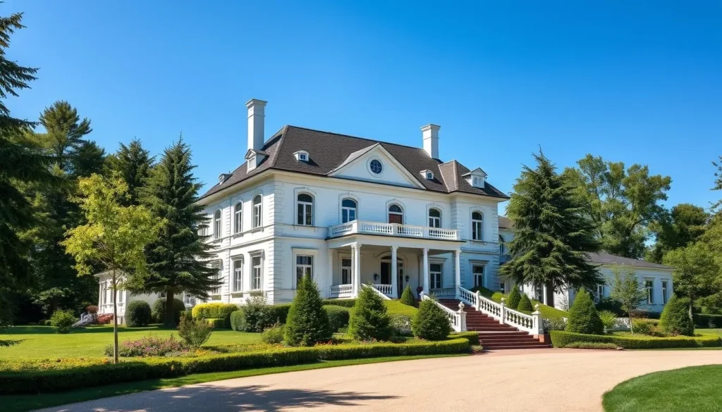 The main house at Yasnaya Polyana estate where Leo Tolstoy lived and wrote his masterpieces